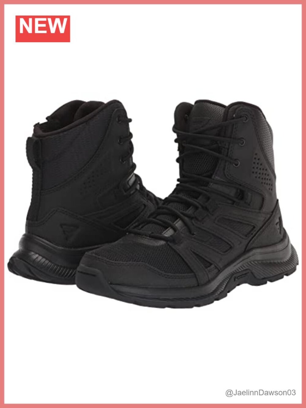 Tactical Combat Boots Leather Zip Ankle
